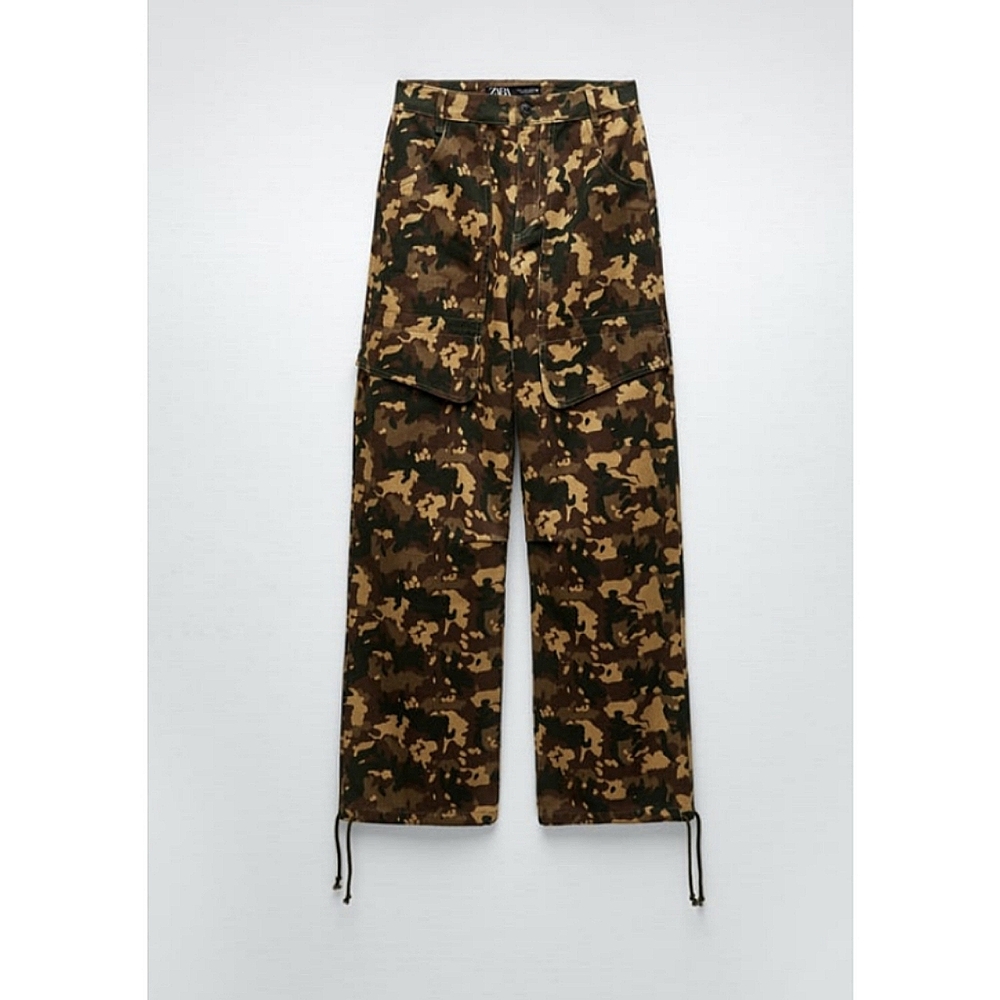 Zara camo cargo pants